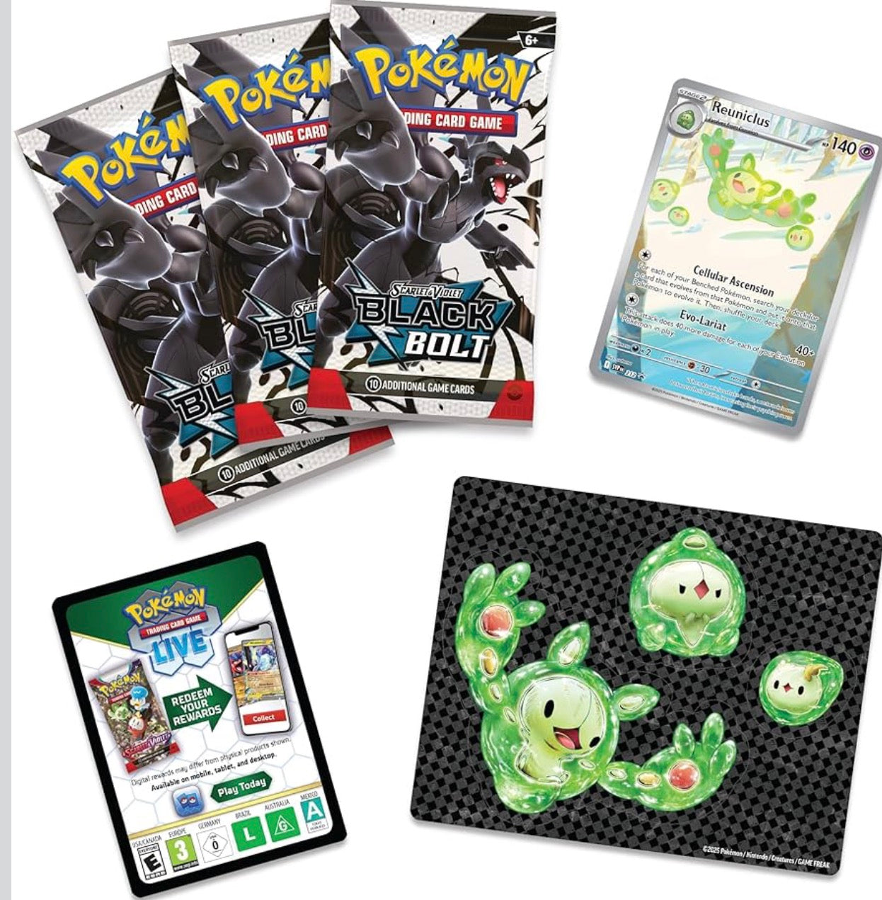 Tech Sticker Collection Pokémon TCG Black Bolt - inglés