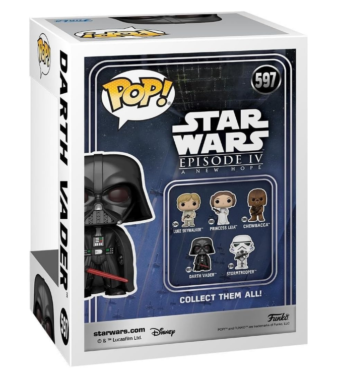 Figura - Funko Pop Star Wars #597 – Darth Vader Original