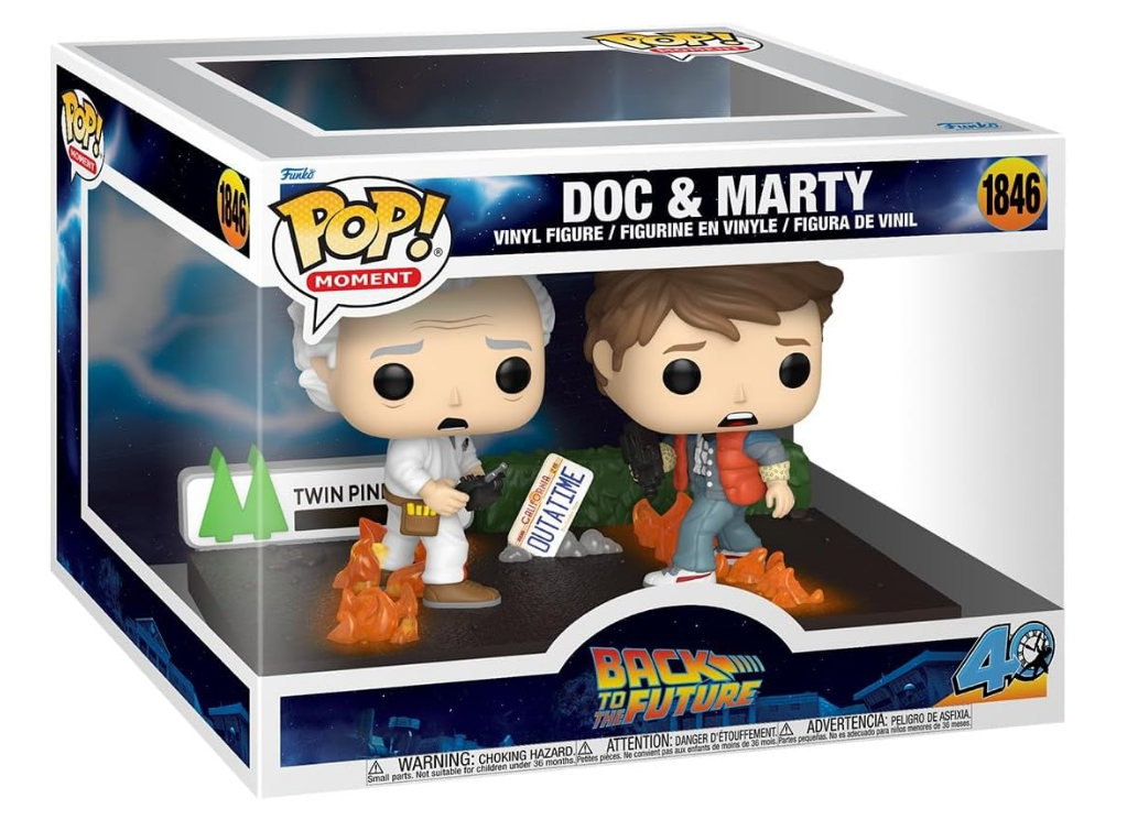 Funko Pop! Moment Back to the Future Doc & Marty | Figura Coleccionable Oficial