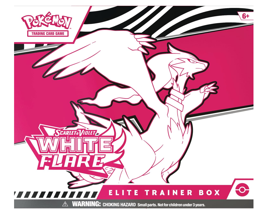 Pokémon TCG Elite Trainer Box White Flare (Inglés) | ETB Caja de Entrenador Reshiram Scarlet & Violet