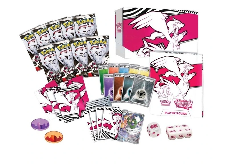 Pokémon TCG Elite Trainer Box White Flare (Inglés) | ETB Caja de Entrenador Reshiram Scarlet & Violet
