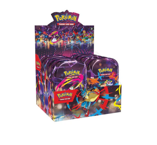 Pokemon TCG - Mega Evoluciones - Mini Lata - Display BOX con 10 Mini tin español LA megaheroes