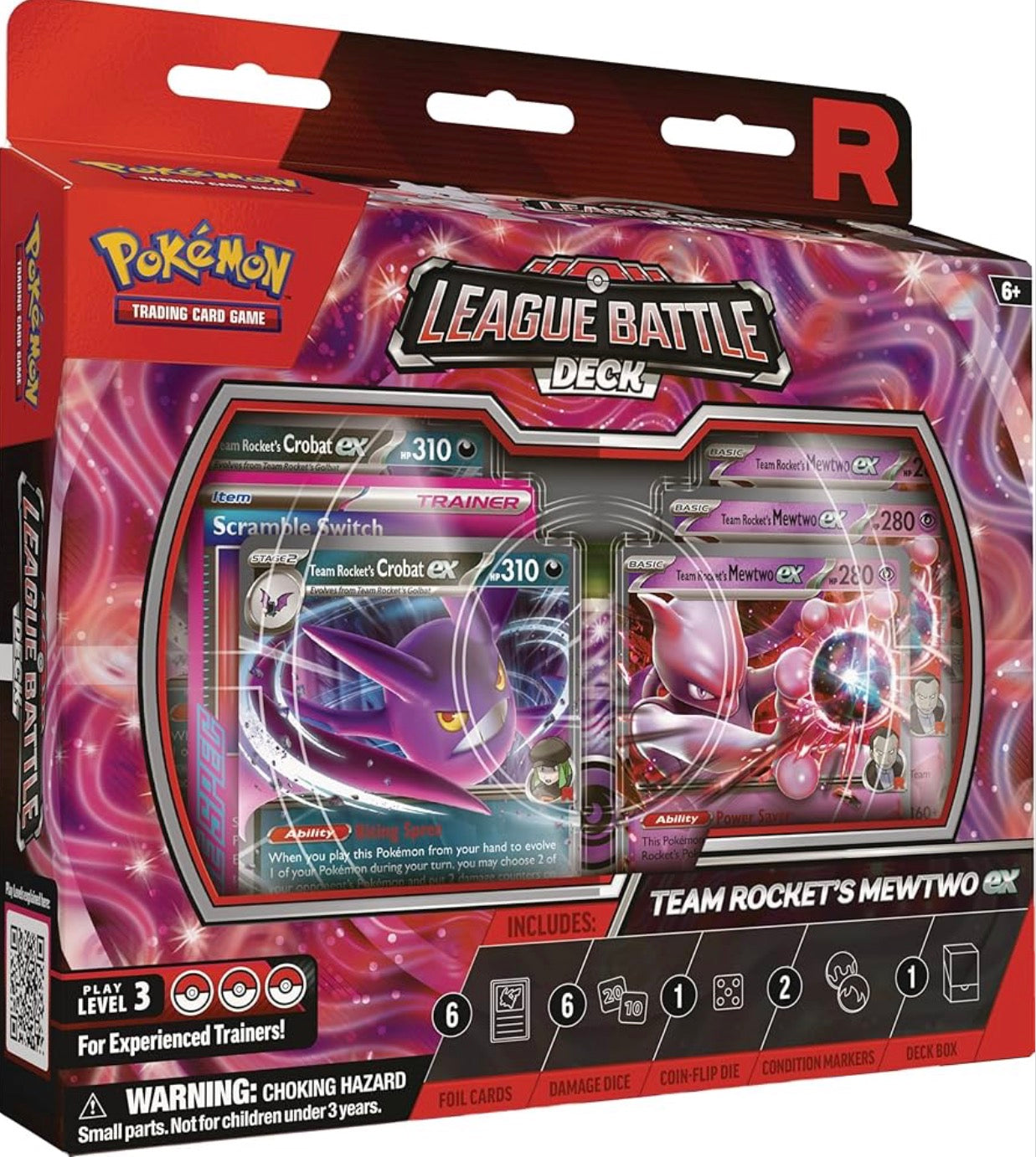 Pokémon TCG Team Rocket’s Mewtwo ex League Battle Deck (Inglés) | Baraja Competitiva Lista para Jugar