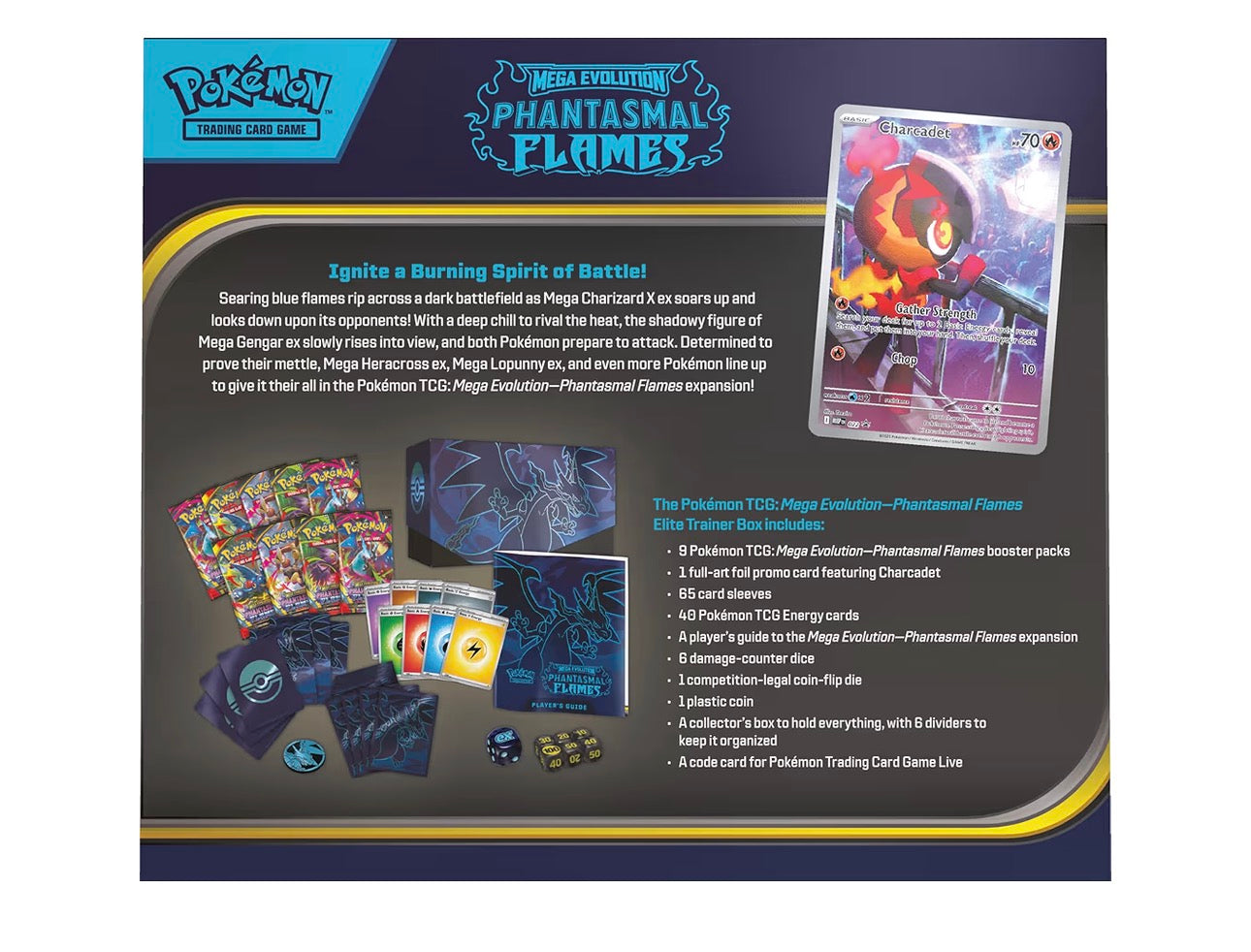 Pokémon TCG Phantasmal Flames Elite Trainer Box (INGLÉS) – ETB