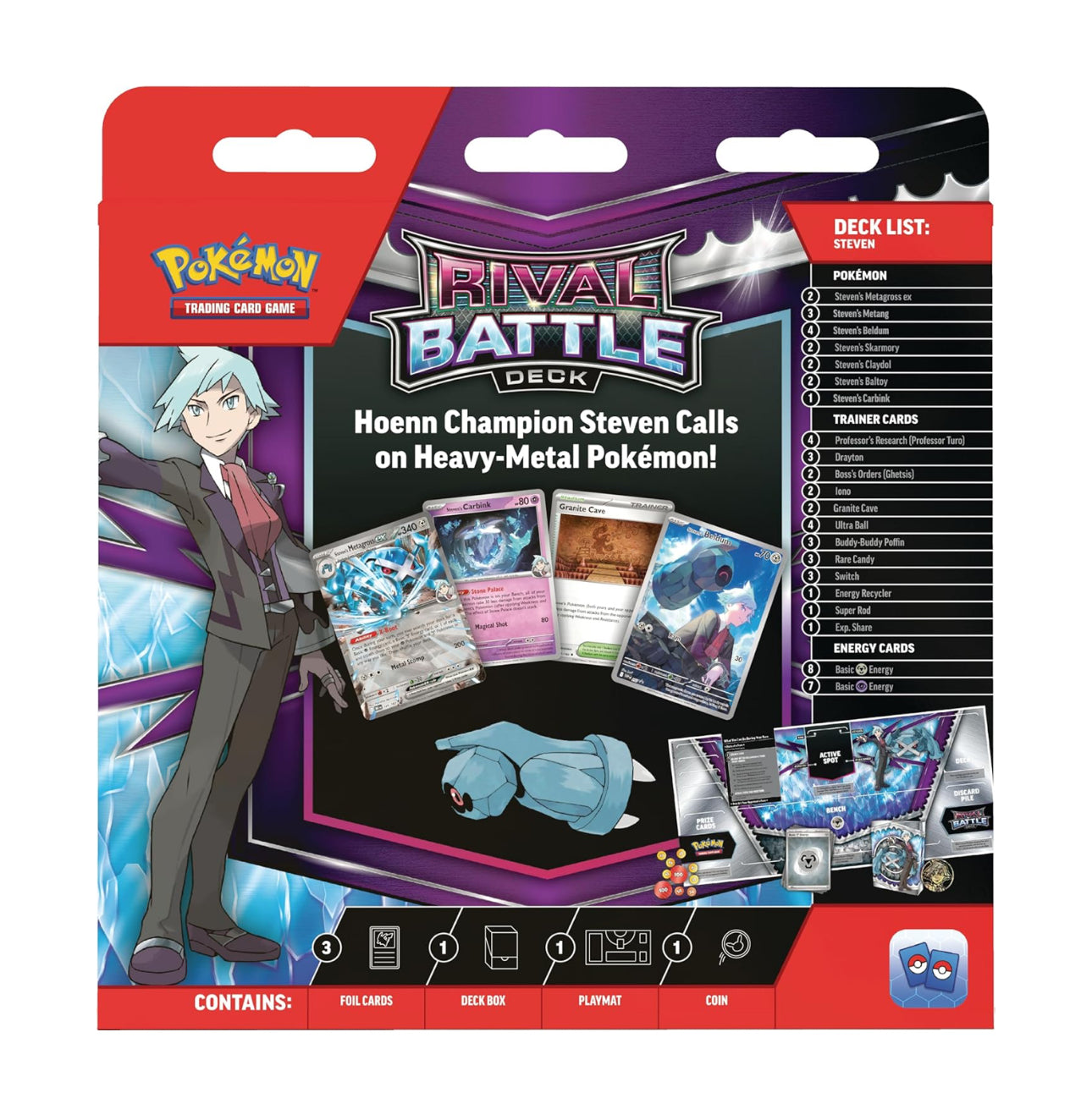 Pokemon TCG Steven Rival Battle deck inglés
