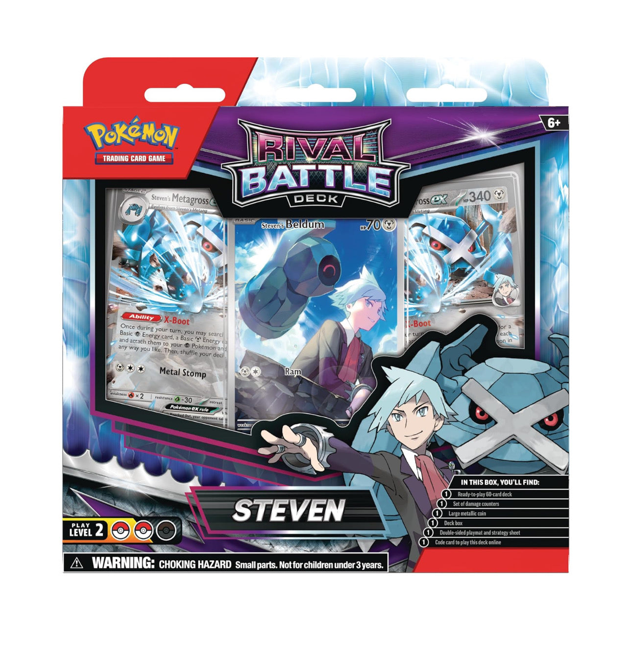 Pokemon TCG Steven Rival Battle deck inglés
