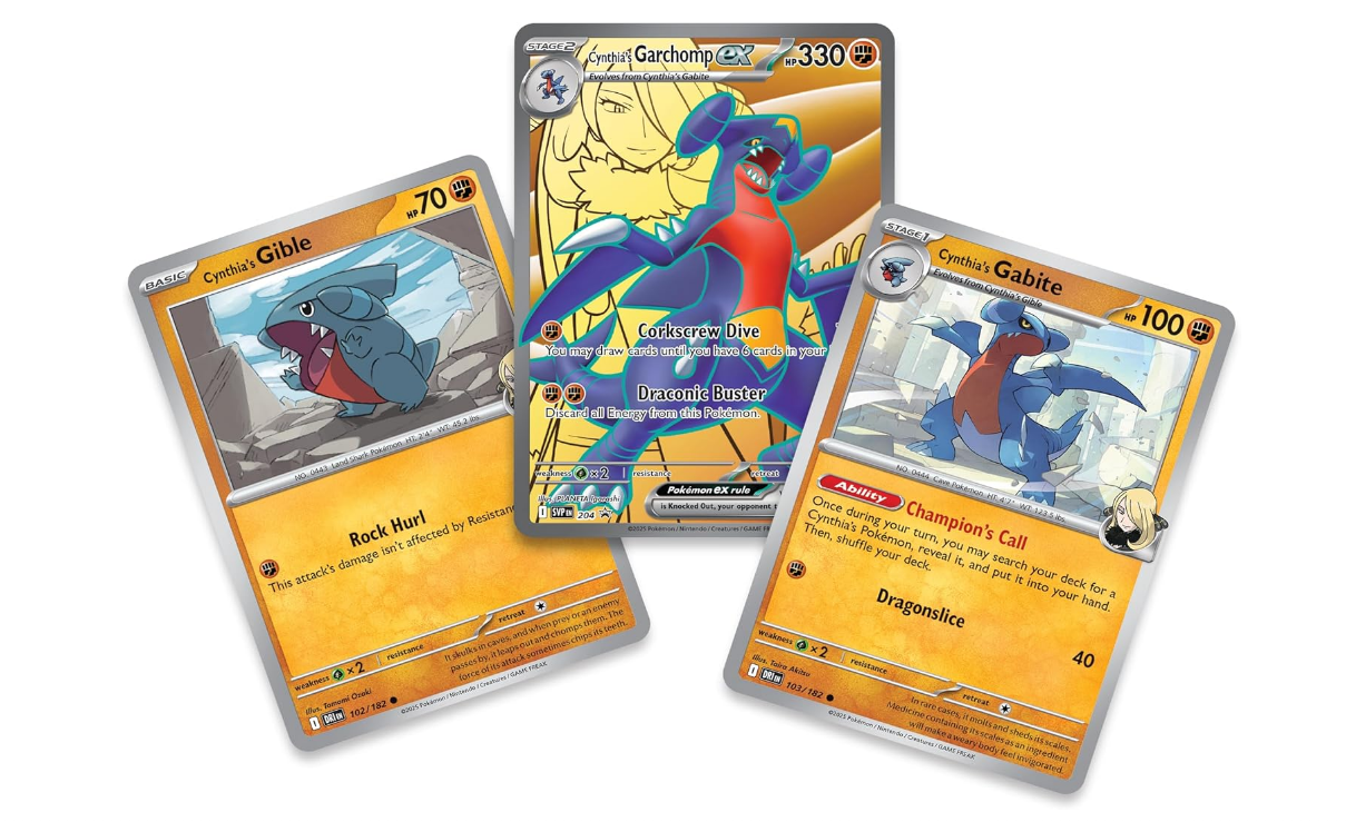 Pokémon TCG Cynthia's Garchomp EX – Premium Collection - Ingles