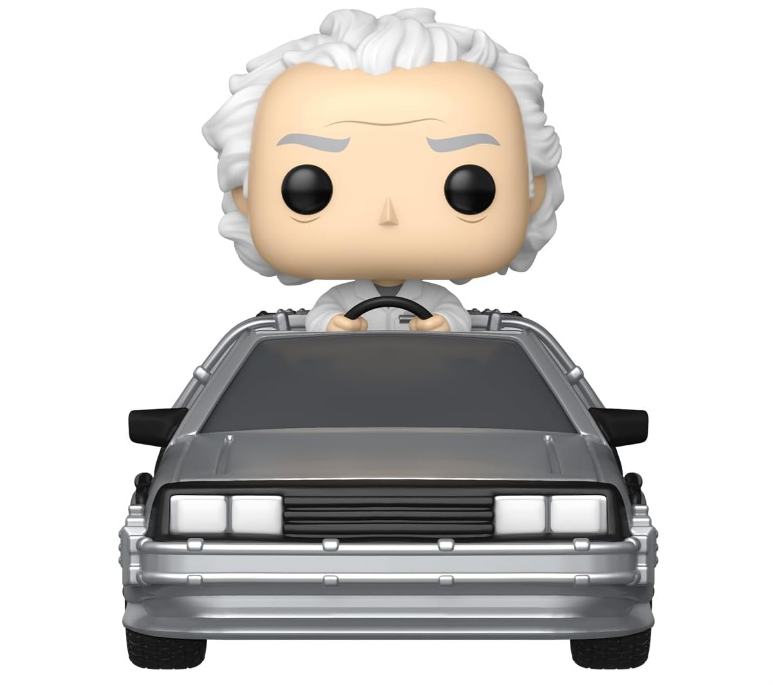 Funko Pop! Rides Deluxe Back to the Future Doc with Time Machine | Figura Coleccionable Oficial