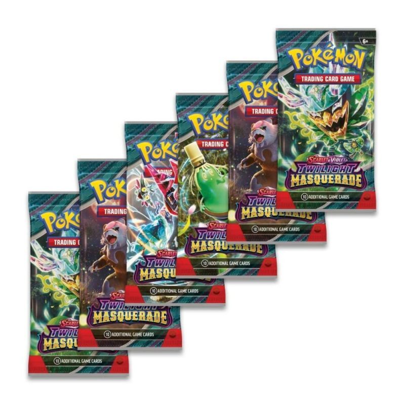 Booster Bundle Pokémon TCG Mascarada Crepuscular (Twilight Masquerade) - 6 Sobres en Español