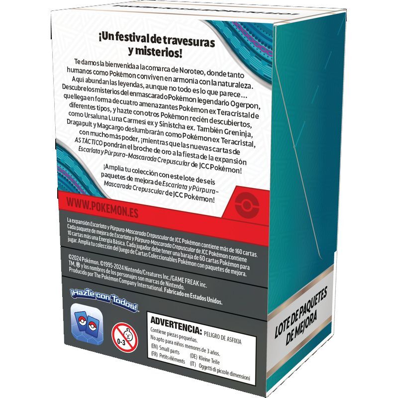Booster Bundle Pokémon TCG Mascarada Crepuscular (Twilight Masquerade) - 6 Sobres en Español