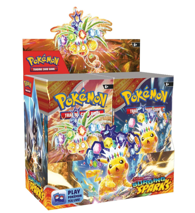 Booster Box Pokémon Chispas Fulgurantes (Surging Sparks) - Caja Sellada 36 Sobres