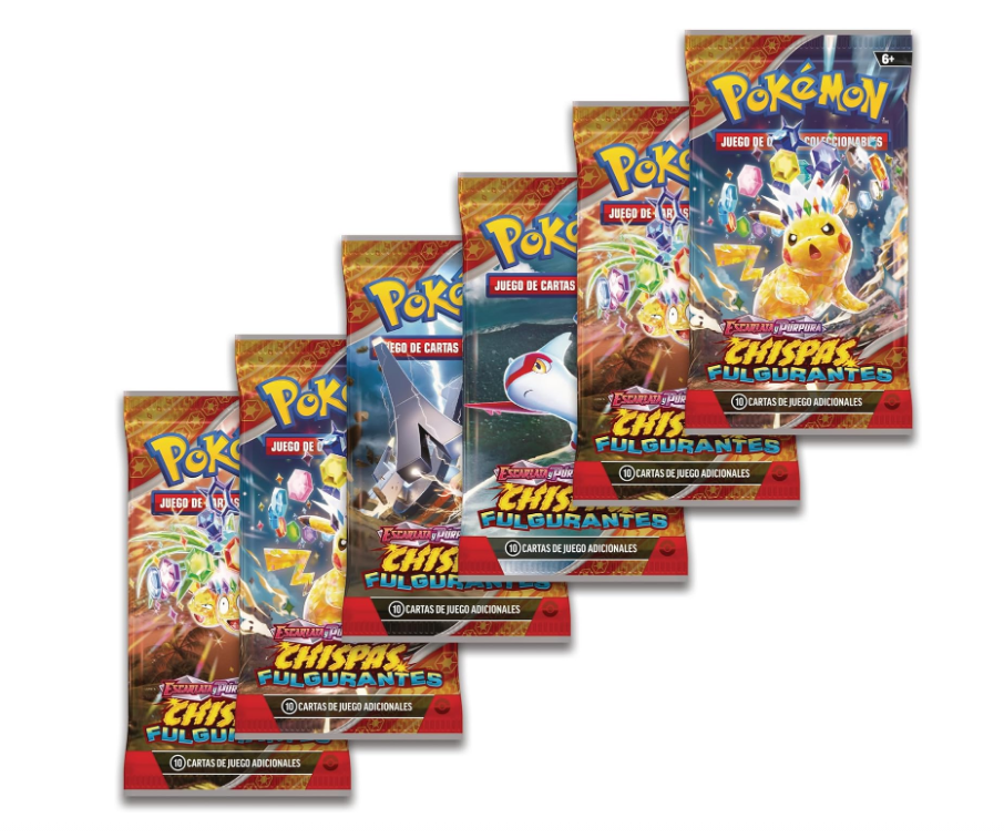 Booster Bundle Pokémon TCG Surging Sparks - Chispas Fulgurantes (6 Sobres en Español)