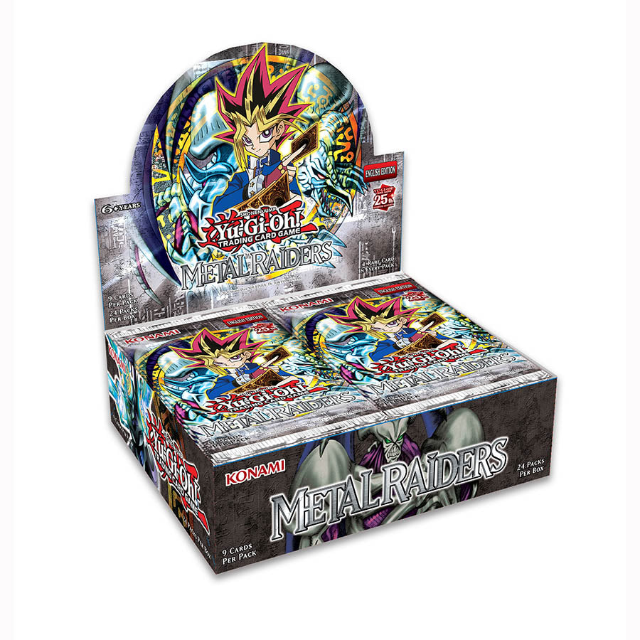Yu-Gi-Oh! TCG Metal Raiders – Booster Box (24 Sobres en Inglés) | Caja Clásica de Expansión Original 25 aniversario