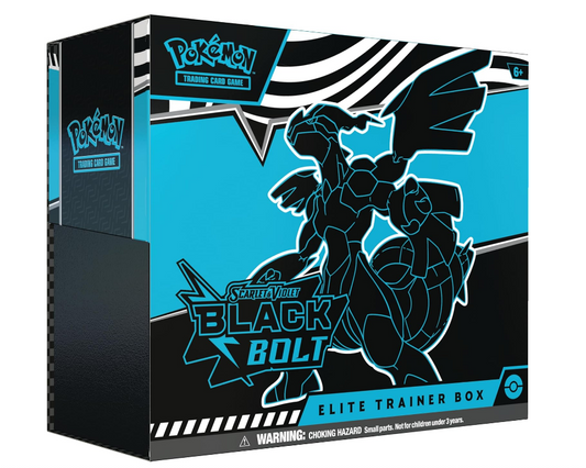 Pokémon TCG Elite Trainer Box Black Bolt (Inglés) | ETB Caja de Entrenador Zekrom Scarlet & Violet