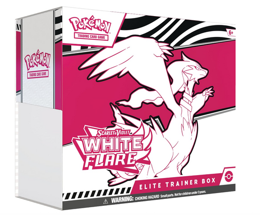 Pokémon TCG Elite Trainer Box White Flare (Inglés) | ETB Caja de Entrenador Reshiram Scarlet & Violet