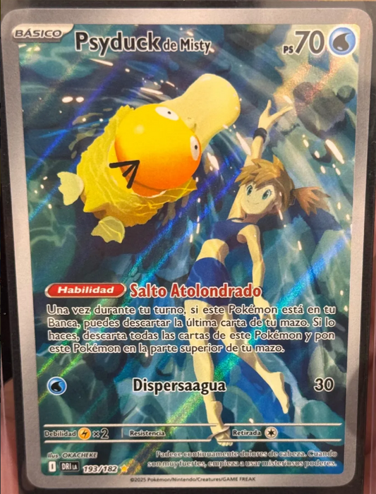 Carta Pokemon Tcg Psyduck De Misty 193/182 Español